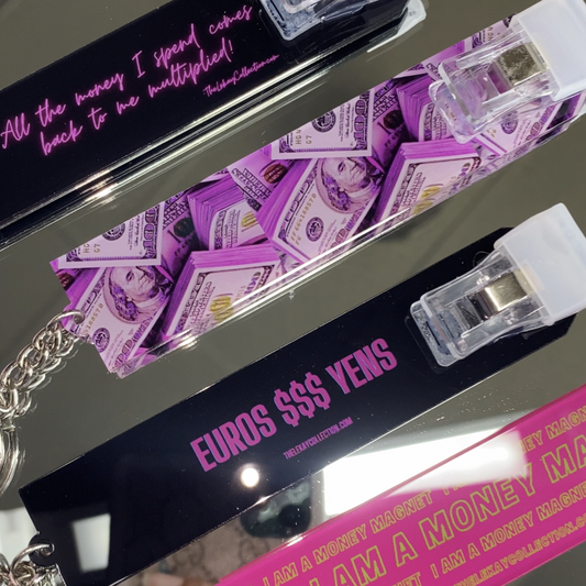 Money Manifesting Card Grabber Keychains