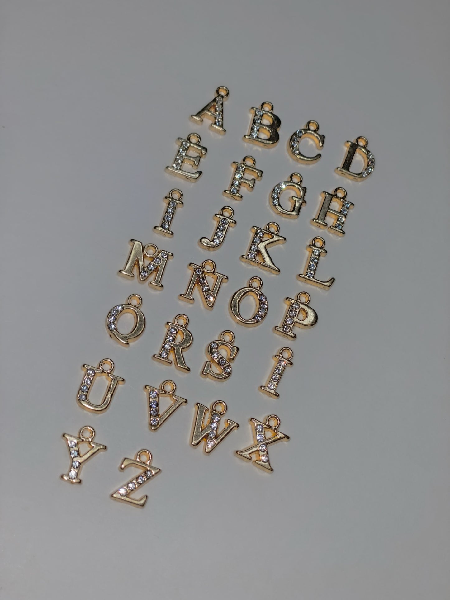 Diamond Initial Charms